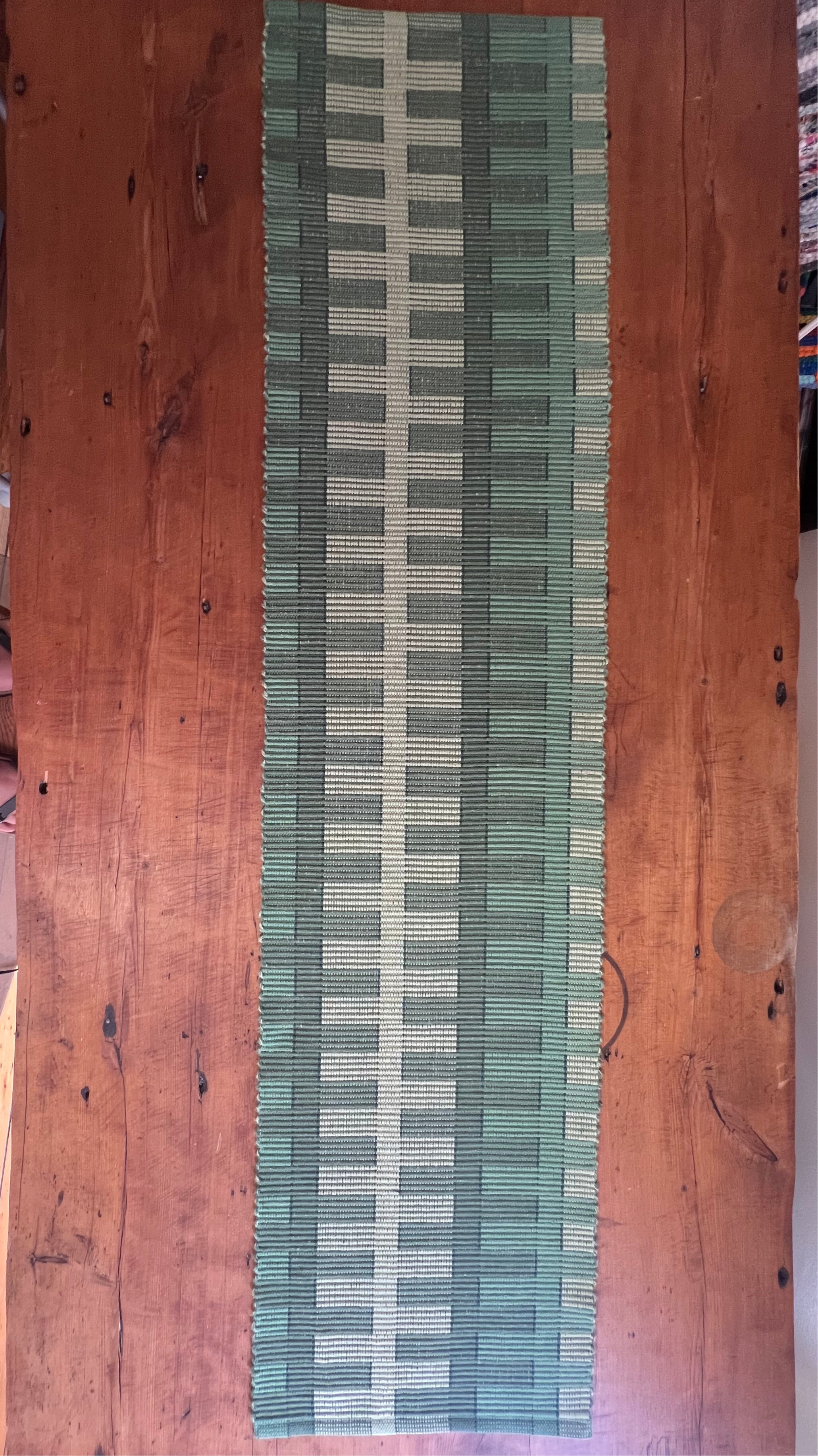 Cotton Table Runner • Green Grass